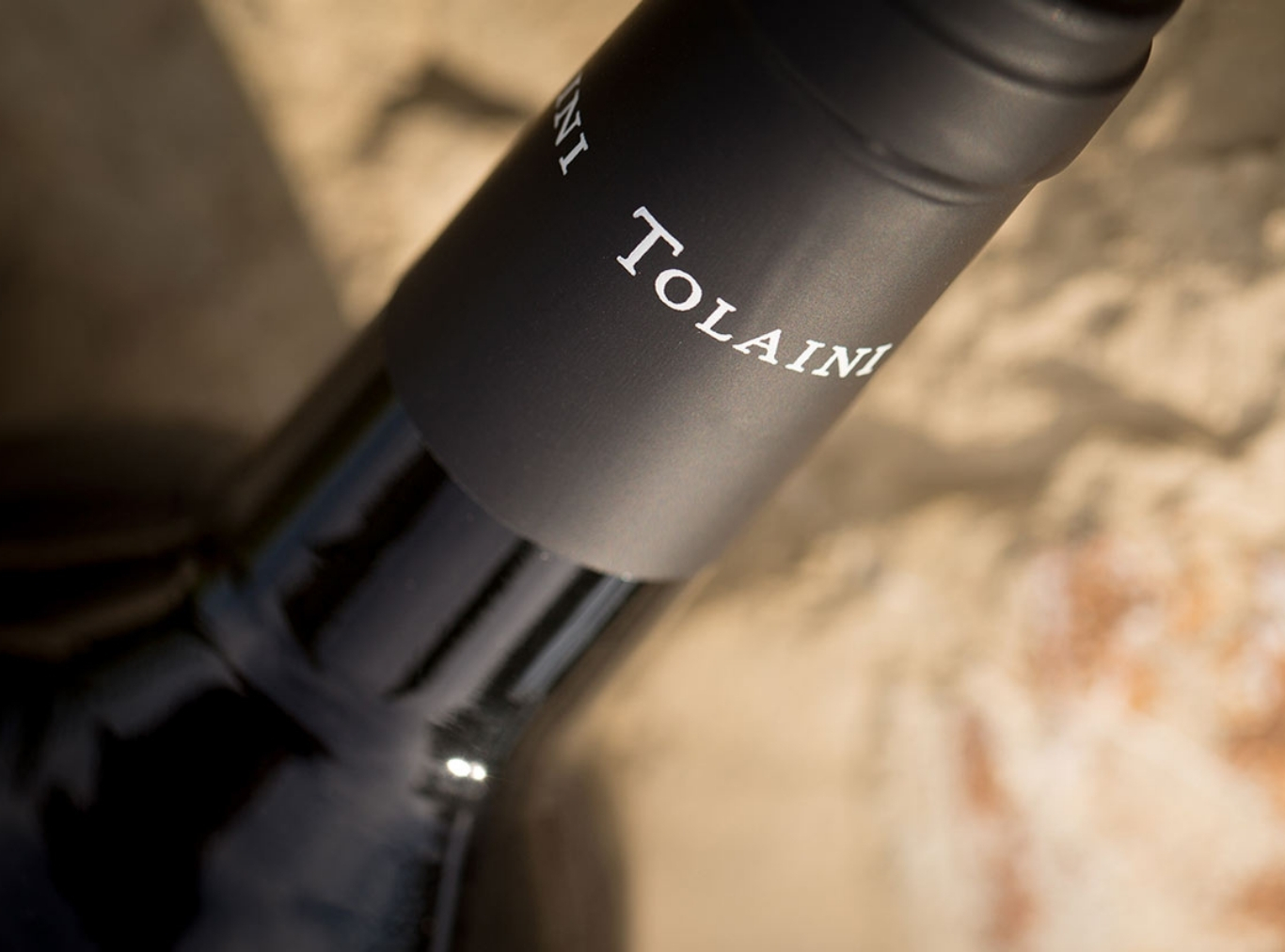 Tolaini bottle closeup
